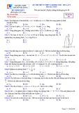 Đề thi thử tốt nghiệp THPT năm 2021 môn Toán lần 2 có đáp án - Trường THPT Chuyên Hạ Long