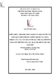 Luận văn Thạc sĩ Y tế công cộng: Kiến thức, thái độ, thực hành và một số yếu tố liên quan đến phòng chống bệnh tay chân miệng của các cô giáo nuôi dạy trẻ tại trường mầm non phường Hà Cầu, quận Hà Đông, Hà Nội