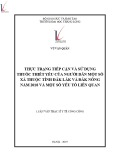 Tóm tắt luận văn Thạc sĩ Y tế công cộng: Thực trạng tiếp cận và sử dụng thuốc thiết yếu của người dân một số xã thuộc tỉnh Đắk Lắk và Đắk Nông năm 2018 và một số yếu tố liên quan