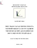 Luận văn Thạc sĩ Y tế công cộng: Thực trạng tai nạn thương tích của người đến khám và cấp cứu tại bệnh viện huyện Lệ Thủy, Quảng Bình năm 2019 và một số yếu tố liên quan