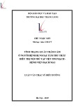 Tóm tắt luận văn Thạc sĩ Y tế công cộng: Tình trạng lo âu trầm cảm ở người bệnh bị ngoại tâm thu thất điều trị nội trú tại viện Tim mạch - Bệnh viện Bạch Mai