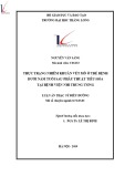 Tóm tắt luận văn Thạc sĩ Y tế công cộng: Thực trạng nhiễm khuẩn vết mổ ở trẻ bệnh dưới năm tuổi sau phẫu thuật tiêu hóa tại Bệnh viện Nhi trung ương