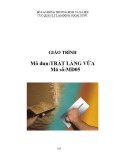 Giáo trình Trát láng vữa - Cục Quản lý Lao động ngoài nước