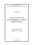 Luận văn Thạc sĩ Văn học: Tiếp cận Người yêu dấu của Toni Morrison từ lý thuyết phê bình sinh thái