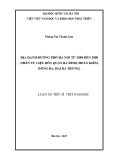 Luận án Tiến sĩ Việt Nam học: Địa danh đường phố Hà Nội từ 1888 đến 2008 (trên tư liệu bốn quận Ba Đình, Hoàn Kiếm, Đống Đa, Hai Bà Trưng)