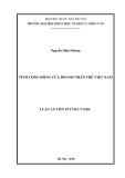 Luận án Tiến sĩ Tâm lý học: Tính cộng đồng của doanh nhân trẻ Việt Nam