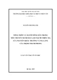 Luận văn Thạc sĩ Văn học: Nông thôn và người nông dân trong tiểu thuyết Mảnh đất lắm người nhiều ma của Nguyễn Khắc Trường và Ma làng của Trịnh Thanh Phong