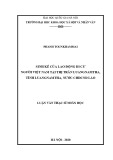 Luận văn Thạc sĩ Nhân học: Sinh kế của lao động di cư người Việt Nam tại thị trấn Luangnamtha, tỉnh Luangnamtha, nước CHDCND Lào