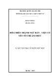 Luận văn Thạc sĩ Ngôn ngữ học: Đối chiếu thành ngữ Hán – Việt có yếu tố chỉ ẩm thực