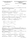 Đề thi học sinh giỏi môn Toán lớp 12 cấp trường năm 2019-2020 - Trường THPT Tiên Du số 1, Bắc Ninh
