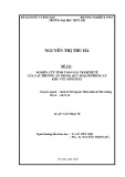 Luận văn Thạc sĩ Kinh tế tài nguyên thiên nhiên và môi trường: Nghiên cứu cơ sở khoa học xác định giá trị kinh tế phòng lũ và ứng dụng cho lưu vực sông Đáy