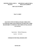 Summary of doctoral dissertation: Selection study of the reasonable compacting factor for compacted earth dam construction under high humidity condition in the north central region of Vietnam