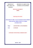 Summary of doctoral dissertation: Research on the vacuum consolidation method for soft soil improvement in works construction