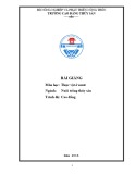 Bài giảng Thực vật ở nước (Ngành Nuôi trồng thủy sản - Trình độ Cao đẳng) - CĐ Thủy Sản