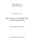 Khóa luận tốt nghiệp Kỹ sư kỹ thuật hạt nhân: Khảo sát, đánh giá các tham số đặc trưng kỹ thuật của hệ phổ kế beta