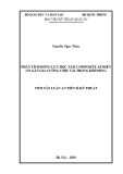 Tóm tắt Luận án Tiến sĩ Kỹ thuật: Phân tích động lực học tấm composite áp điện có gân gia cường chịu tải trọng khí động