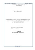 Tóm tắt Luận án Tiến sĩ Kỹ thuật: Nghiên cứu khả năng hạ cọc ống thép trên nền san hô tại đảo Trường Sa của bộ công tác kiểu xoay-ép lắp trên máy đào thủy lực