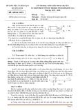 Đề thi học sinh giỏi môn Vật lí lớp 12 cấp quốc gia năm 2019-2020 - Sở GD&ĐT Quảng Nam