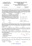 Đề thi học sinh giỏi môn Vật lí lớp 12 cấp tỉnh năm 2020-2021 - Sở GD&ĐT Bắc Ninh