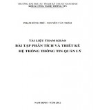 Bài tập Phân tích và thiết kế hệ thống thông tin quản lý: Phần 2 - ĐH Sư Phạm Kỹ Thuật Nam Định