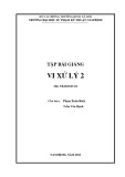 Bài giảng Vi xử lý 2 - ĐH Sư Phạm Kỹ Thuật Nam Định