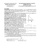 Đề thi học sinh giỏi môn Vật lý lớp 10 cấp trường năm 2020-2021 có đáp án - Trường THPT Lưu Hoàng, Hà Nội
