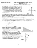 Đề thi học sinh giỏi môn Vật lý lớp 10 cấp trường năm 2020-2021 có đáp án - Trường THPT Đồng Đậu