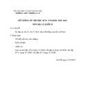 Đề cương ôn tập học kì 2 môn Địa lí lớp 10 năm 2019-2020 - Trường THPT Thượng Cát