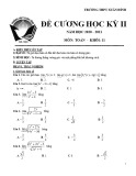 Đề cương ôn tập học kì 2 môn Toán lớp 11 năm 2020-2021 - Trường THPT Xuân Đỉnh