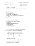 Đề cương ôn tập học kì 1 môn Toán lớp 12 năm 2020-2021 - Trường THPT Phúc Thọ