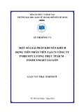 Luận văn Thạc sĩ Kinh tế: Một số giải pháp khuyến khích động viên nhân viên tại chi nhánh Công ty TNHH MTV Lương thực Tp.HCM – Foodcomart Sài Gòn