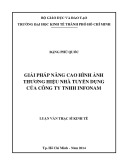 Luận văn Thạc sĩ Kinh tế: Giải pháp nâng cao hình ảnh thương hiệu nhà tuyển dụng của Công ty TNHH Infonam