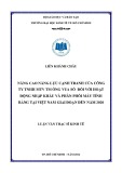 Luận văn Thạc sĩ Kinh tế: Nâng cao năng lực cạnh tranh của công ty TNHH MTV TM Ông Vua Số đối với hoạt động nhập khẩu và phân phối máy tính bảng tại Việt Nam giai đoạn đến năm 2020