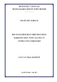Luận văn Thạc sĩ Kinh tế: Một số giải pháp hoàn thiện hoạt động marketing trực tuyến tại công ty Cổ Phần Công Nghệ DCORP