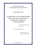 Luận văn Thạc sĩ Kinh tế: Giải pháp nâng cao giá trị thương hiệu Trung tâm Anh Văn Hội Việt Mỹ ở đối tượng người đi làm tại TP.Hồ Chí Minh