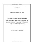 Luận văn Thạc sĩ Kinh tế: Một số giải pháp marketing cho các sản phẩm tươi sống của Công ty trách nhiệm hữu hạn một thành viên Việt Nam Kỹ nghệ Súc sản