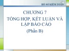 Bài giảng Kiểm toán (Phần 2): Chương 7 - Th.S Nguyễn Văn Thịnh