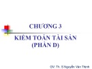 Bài giảng Kiểm toán (Phần 2): Chương 3 - Th.S Nguyễn Văn Thịnh