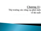 Bài giảng Định chế tài chính - Chương 11: Các công cụ phái sinh để phòng ngừa rủi ro lãi suất