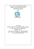 Giáo trình Thiết kế ý tưởng khởi nghiệp ngành may (Ngành: Công nghệ may-thời trang) - CĐ Kinh tế Kỹ thuật TP.HCM