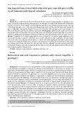 Đáp ứng sinh hóa, vi-rút ở bệnh nhân viêm gan C mạn kiểu gen 1,6 điều trị với ledipasvir phối hợp với sofosbuvir