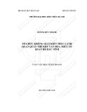 Tóm tắt Luận văn Thạc sĩ Quy hoạch: Tổ chức không gian kiến trúc cảnh quan Quần thể khu văn hóa Thủy Tổ Quan họ Bắc Ninh