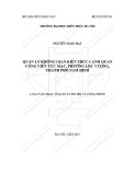 Tóm tắt Luận văn Thạc sĩ Quản lý đô thị và công trình: Quản lý không gian kiến trúc cảnh quan công viên Tức Mạc, phường Lộc Vượng, thành phố Nam Định