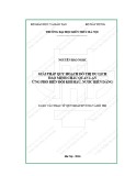 Tóm tắt Luận văn Thạc sĩ Quy hoạch vùng và đô thị: Giải pháp quy hoạch đô thị du lịch đảo Minh Châu Quan Lạn ứng phó biến đổi khí hậu, nước biển dâng