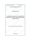 Tóm tắt Luận văn Thạc sĩ Kỹ thuật cơ sở hạ tầng: Giải pháp bảo vệ chất lượng nước Hồ Phú Vinh nhằm mục đích cấp nước cho thành phố Đồng Hới – Tỉnh Quảng Bình