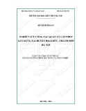 Tóm tắt Luận văn Thạc sĩ Kỹ thuật xây dựng dân dụng và công nghiệp: Nghiên cứu công tác quản lý cấp phép xây dựng tại huyện Hoài Đức, thành phố Hà Nội