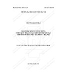 Tóm tắt Luận văn Thạc sĩ Quản lý đô thị và công trình: Giải pháp quản lý xây dựng theo quy hoạch các khu đô thị mới tại phường Dương Nội-Hà Đông-Hà Nội