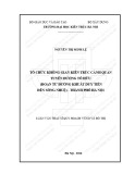 Tóm tắt Luận văn Thạc sĩ Quy hoạch vùng và đô thị: Tổ chức không gian kiến trúc cảnh quan tuyến đường Tố Hữu