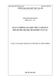 Tóm tắt Luận văn Thạc sĩ Quản lý đô thị và công trình: Quản lý không gian kiến trúc cảnh quan Khu đô thị Chí Linh, thành phố Vũng Tàu