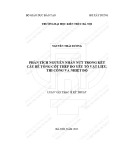 Tóm tắt Luận văn Thạc sĩ Kỹ thuật xây dựng công trình dân dụng và công nghiệp: Phân tích nguyên nhân nứt trong kết cấu bê tông cốt thép do yếu tố vật liệu, thi công và nhiệt độ